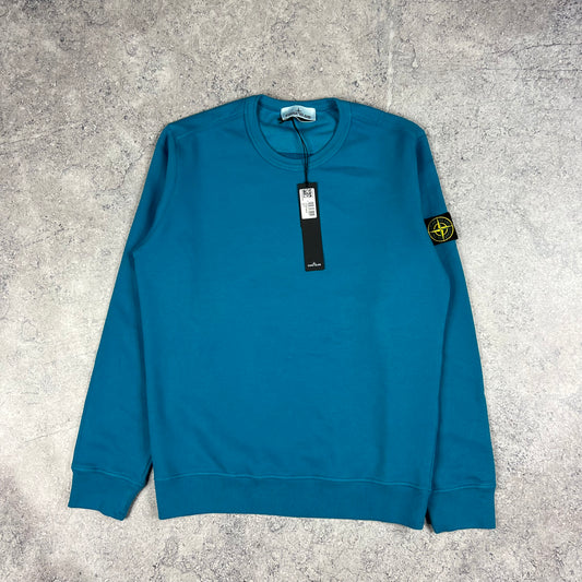 Stone Island Blue Sweatshirt Medium 21.5” BNWT