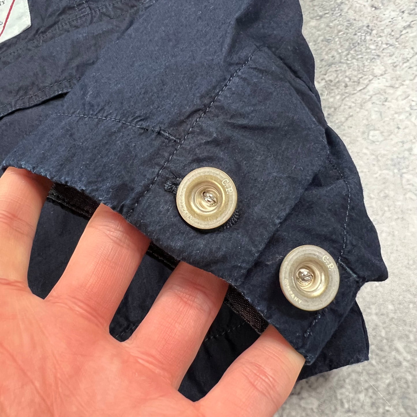 CP Company Navy Indigo Goggle Jacket Large 24” BNWT