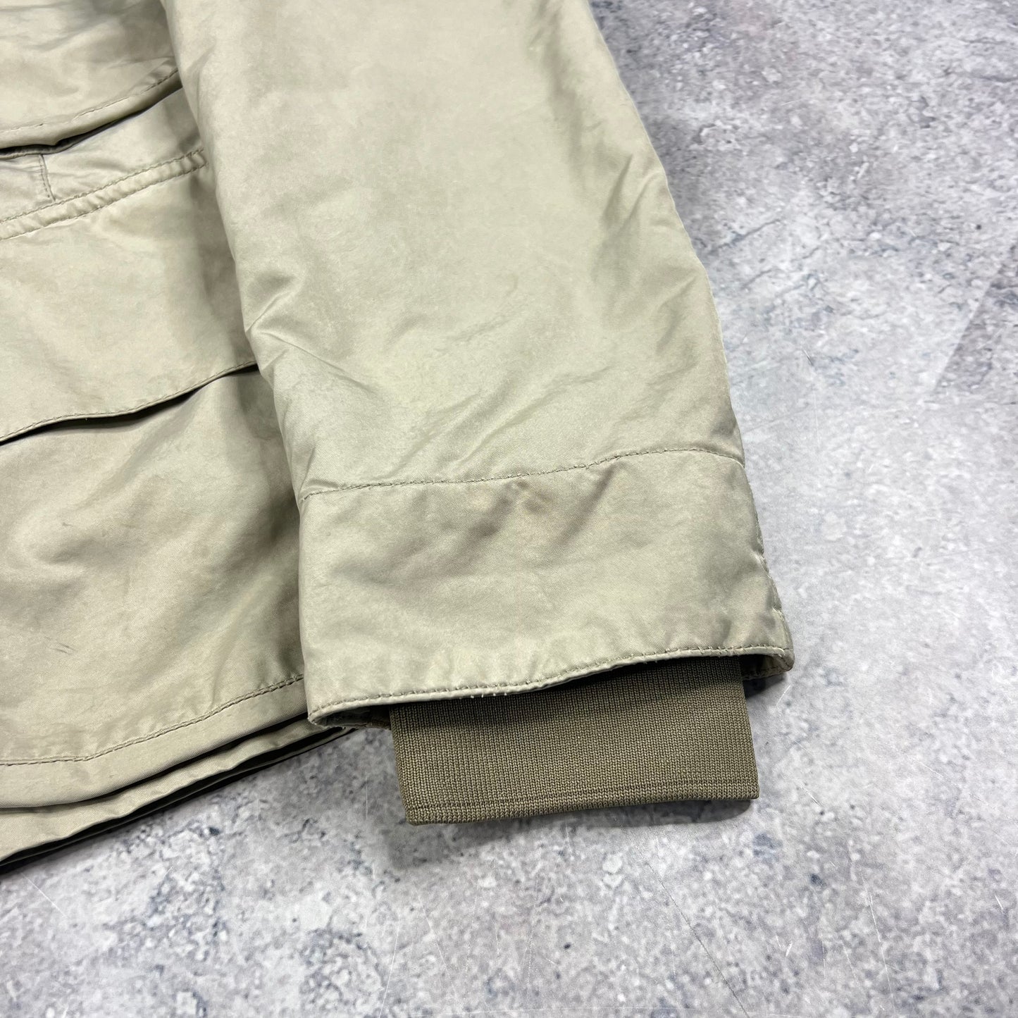 Stone Island Beige David TC Hooded Jacket Large 22”