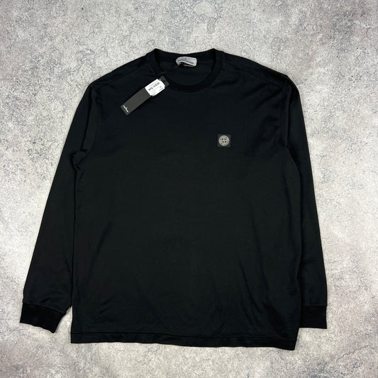 Stone Island Black L/S T-Shirt 3XL 25.25” BNWT