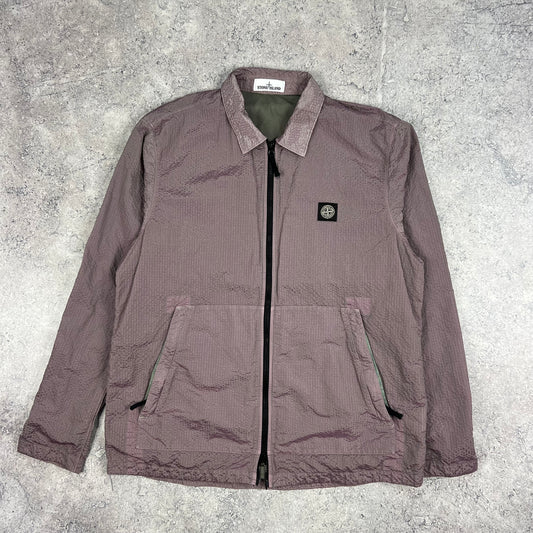 Stone Island Seersucker Nylon Metal Overshirt XXL 25”