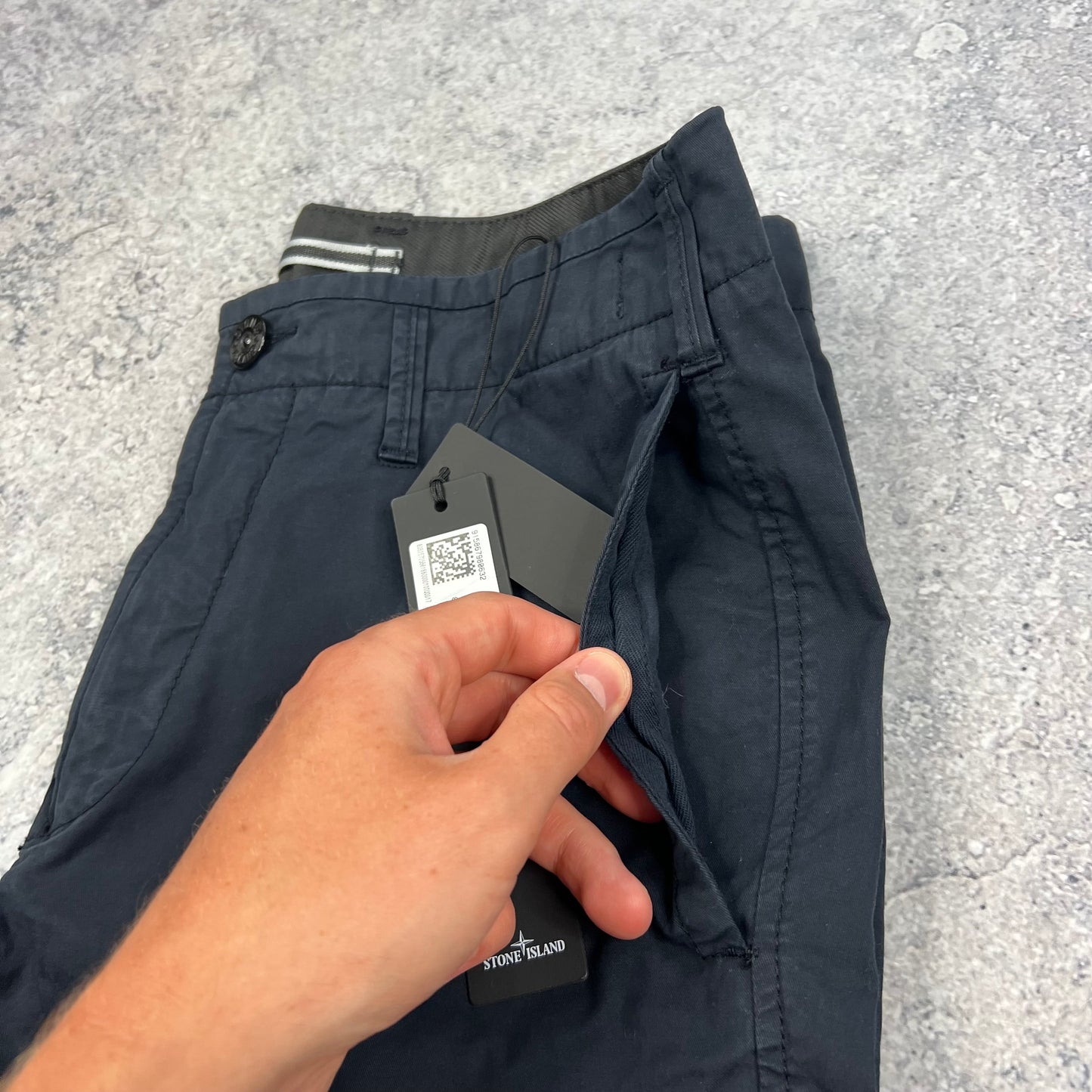 Stone Island Navy Slim Cargo Trousers W30-31” BNWT