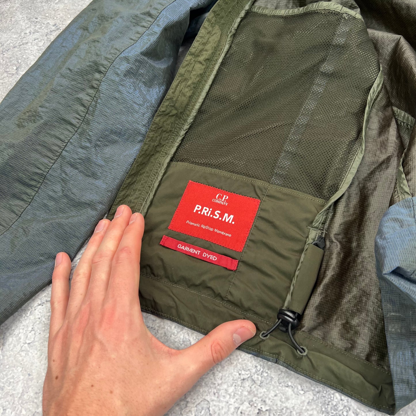 CP Company Blue Prism Big Lens Jacket Large 23.25”