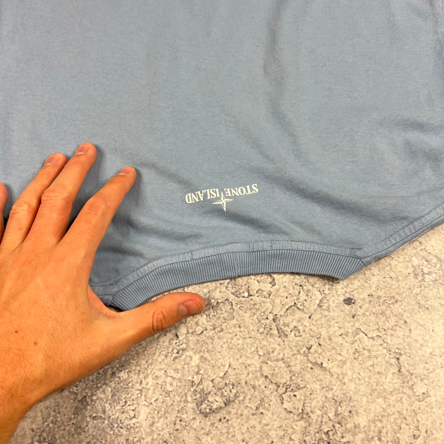 Stone Island Blue Mosaic T-Shirt Medium 20”