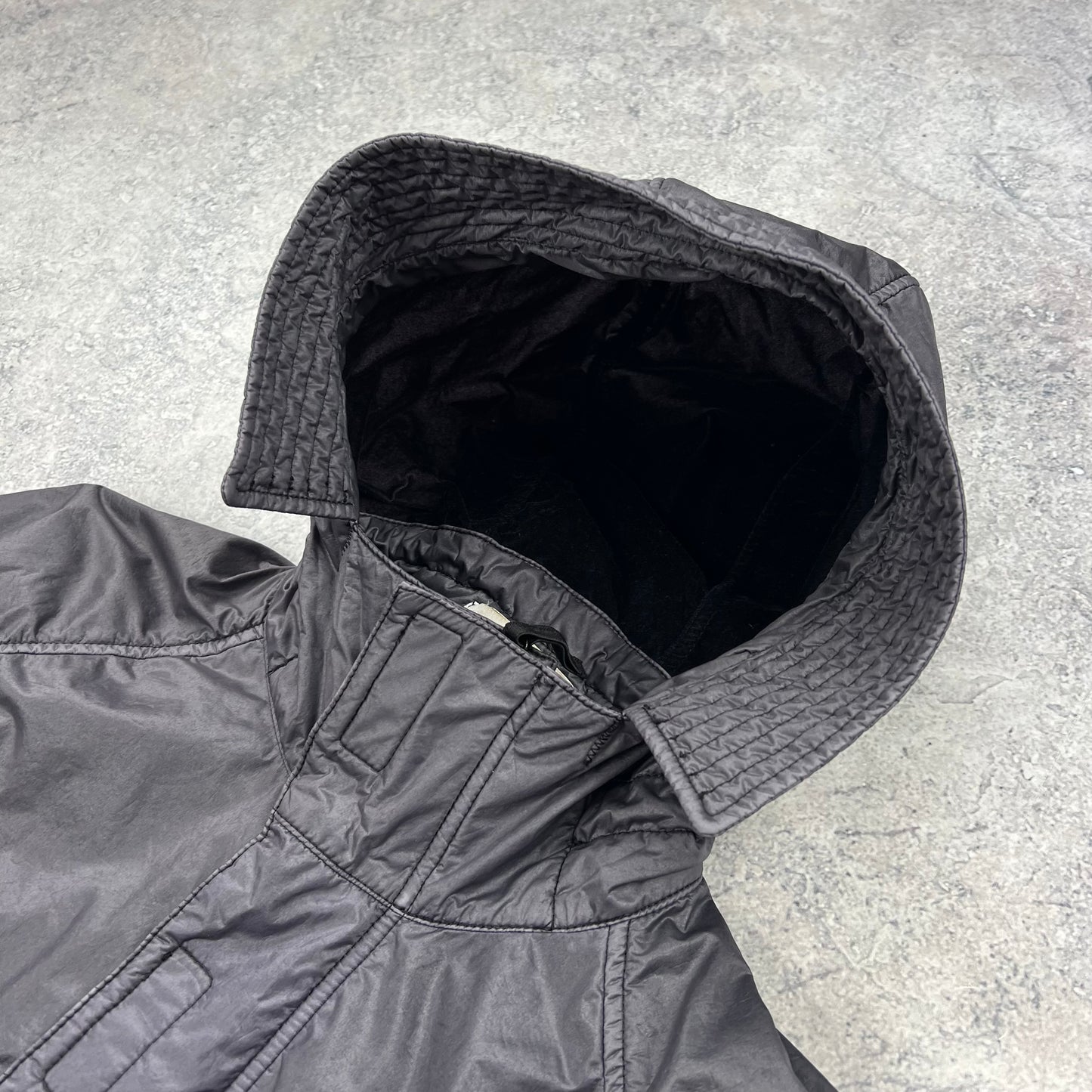 Stone Island Grey Lamy Flock Parka Small fits M 21.75”