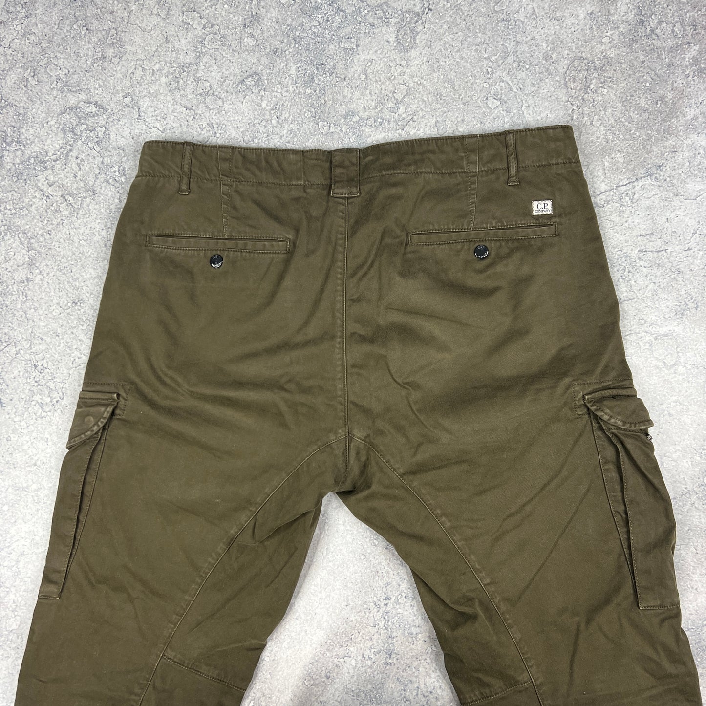 CP Company Khaki Lens Cargo Trousers Size 50- W36”