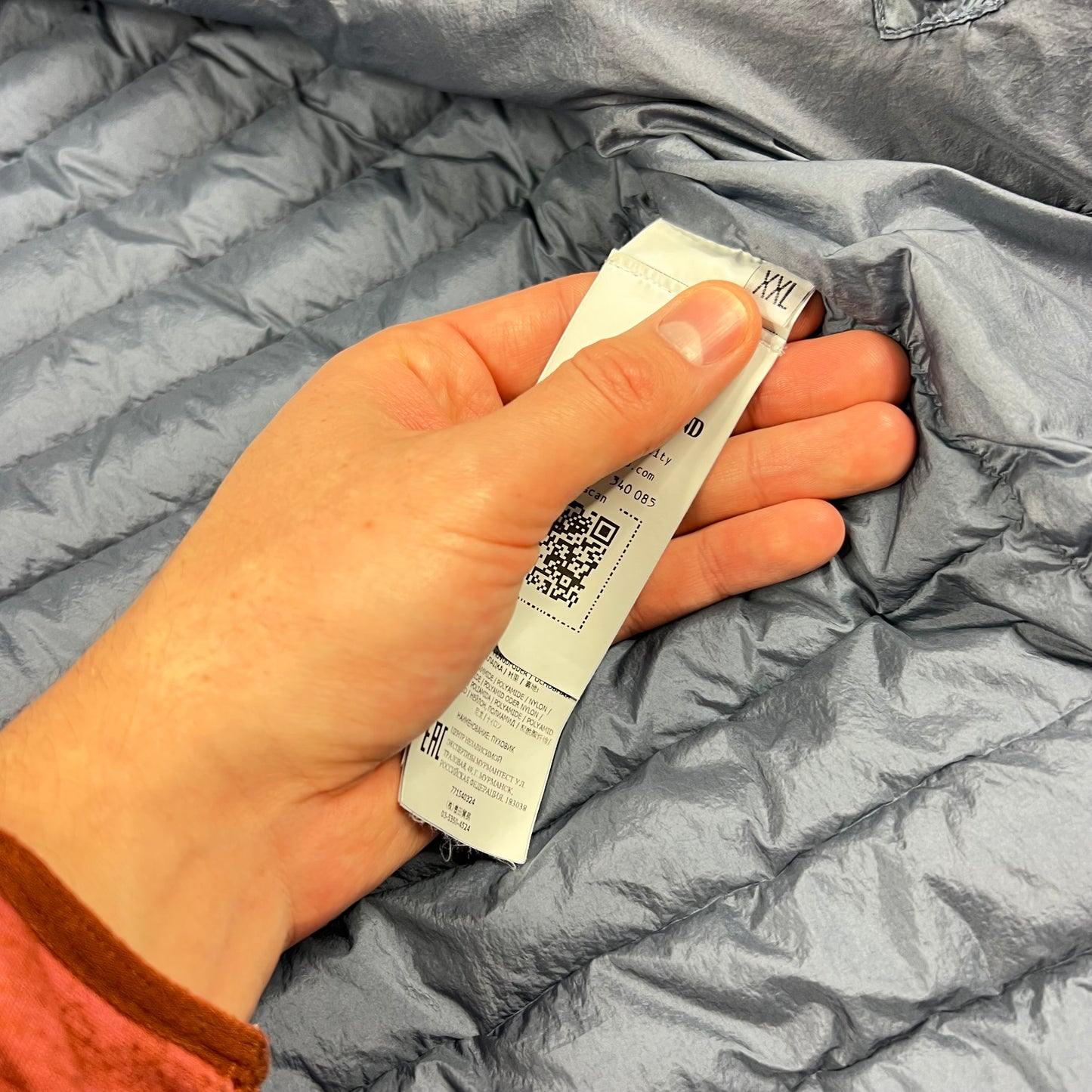 Stone Island Blue Loom Woven Down Jacket XXL 25.5”