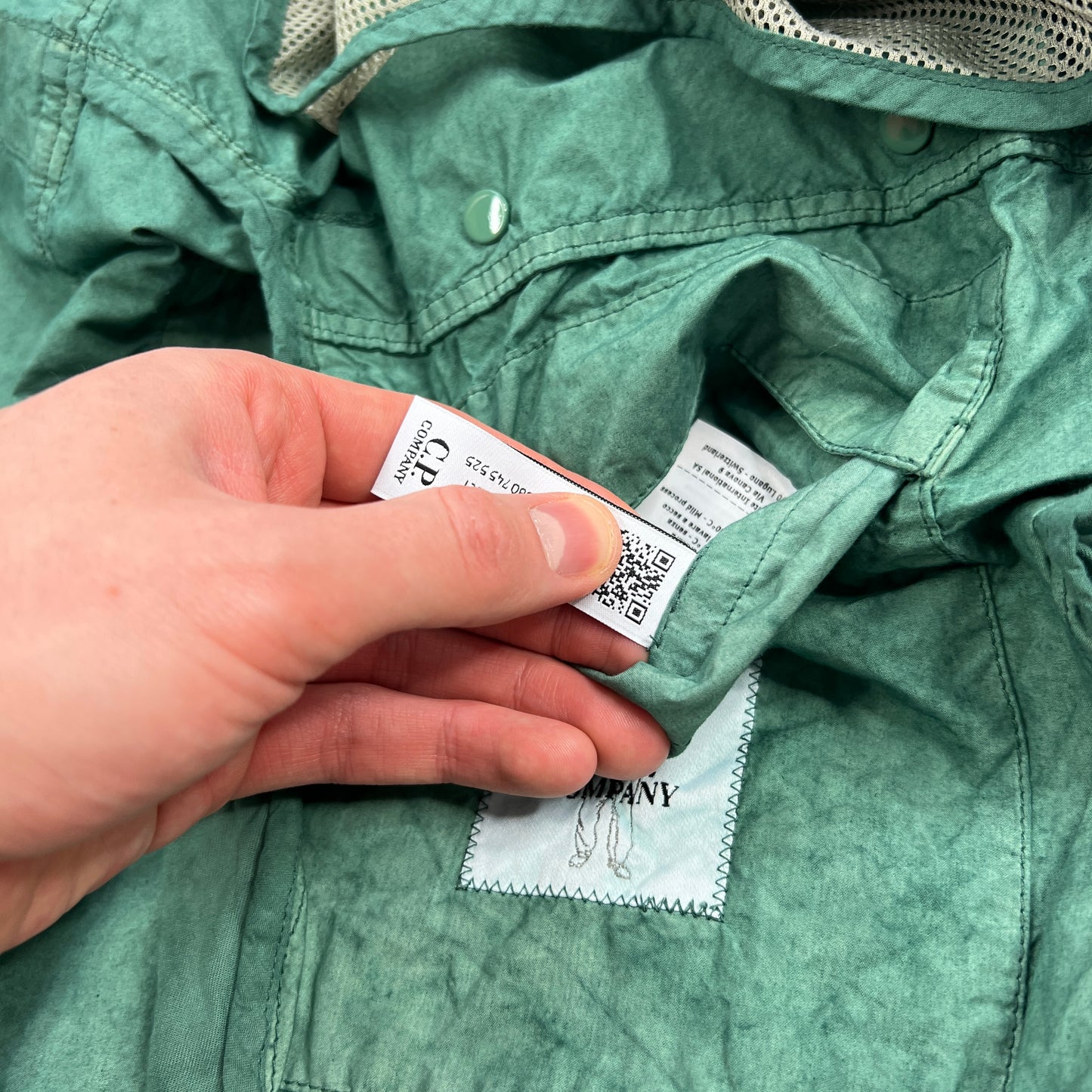 CP Company Ba-Tic Green Lens Jacket Size 50- Large 22.5”