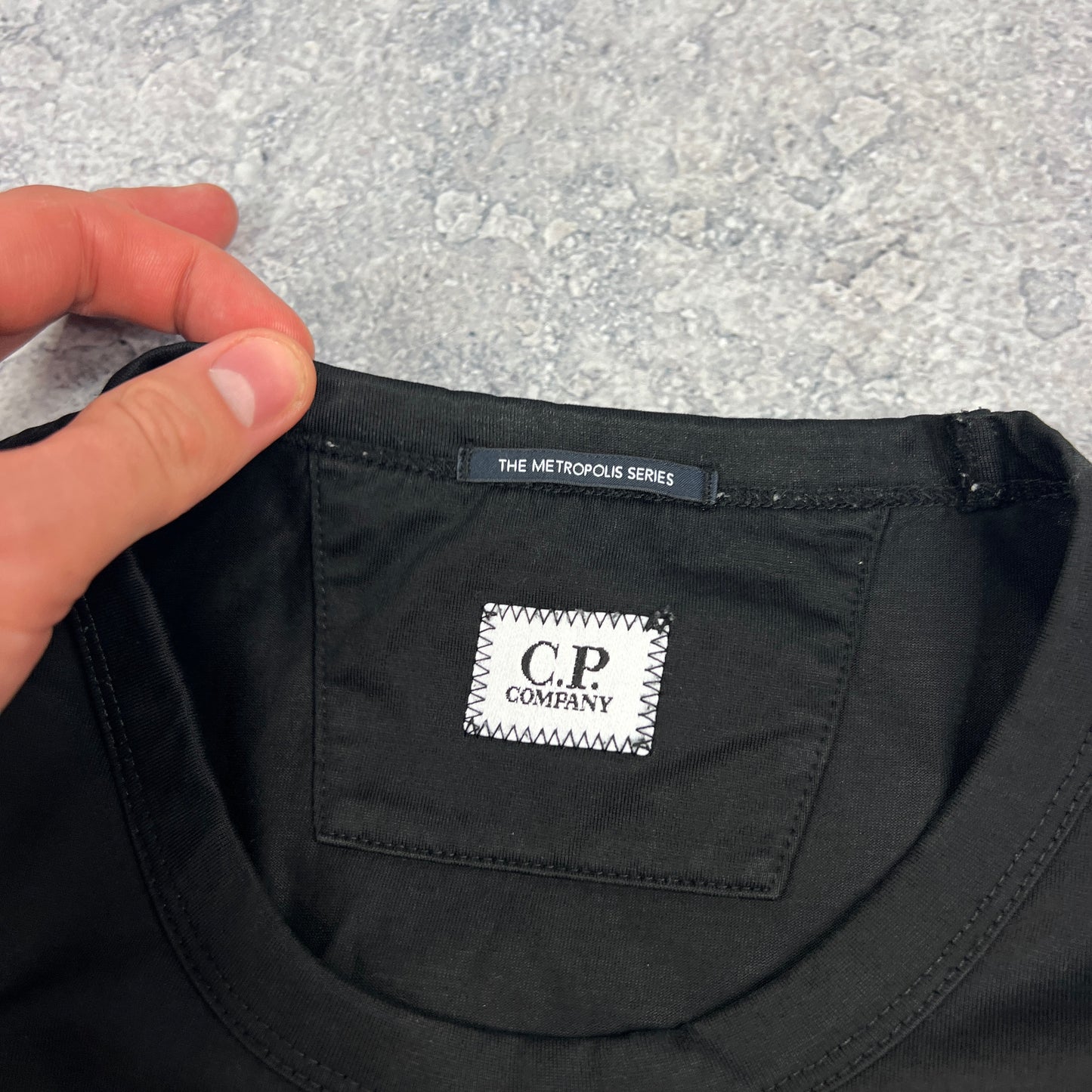 CP Company Black Metropolis T-Shirt Medium 20.5”