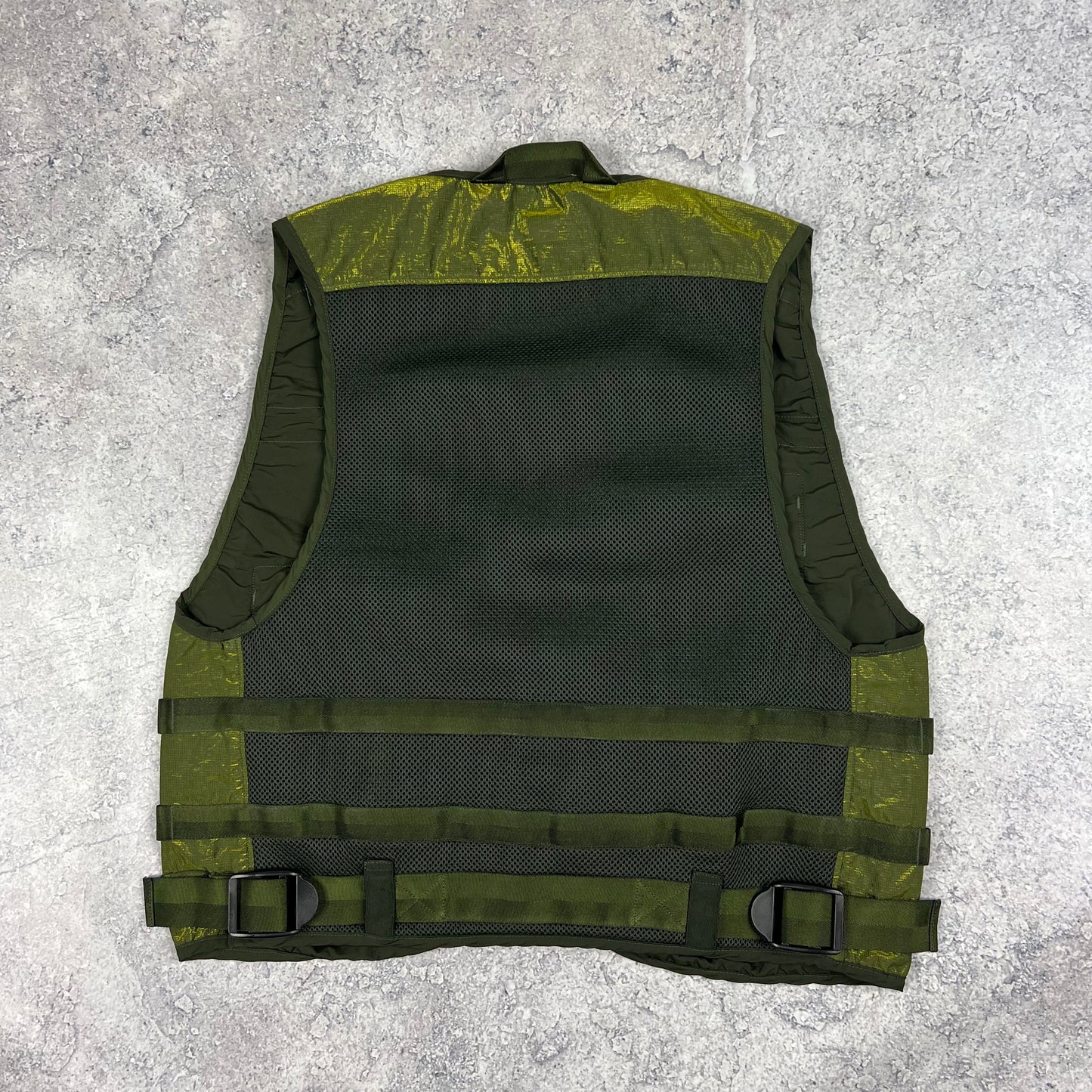 CP Company Green Prism Nylon Lens Gilet Size 48- Medium 21.75”
