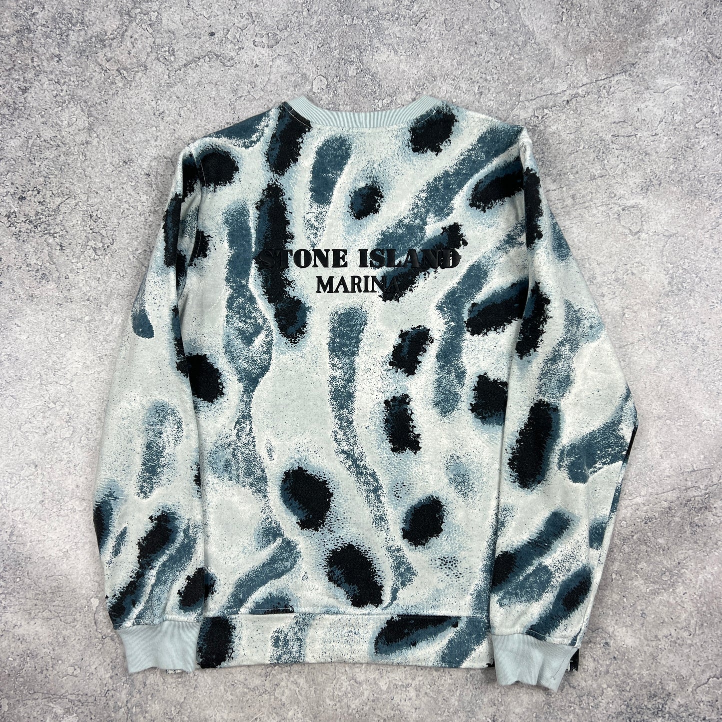 Stone Island Marina Reef Camo Sweatshirt Small 21.5”