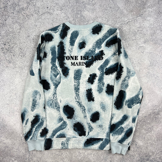 Stone Island Marina Reef Camo Sweatshirt Small 21.5”