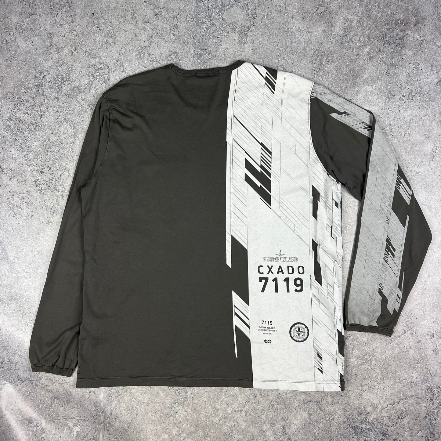 Stone Island Grey Shadow Project L/S T-Shirt 3XL 26”