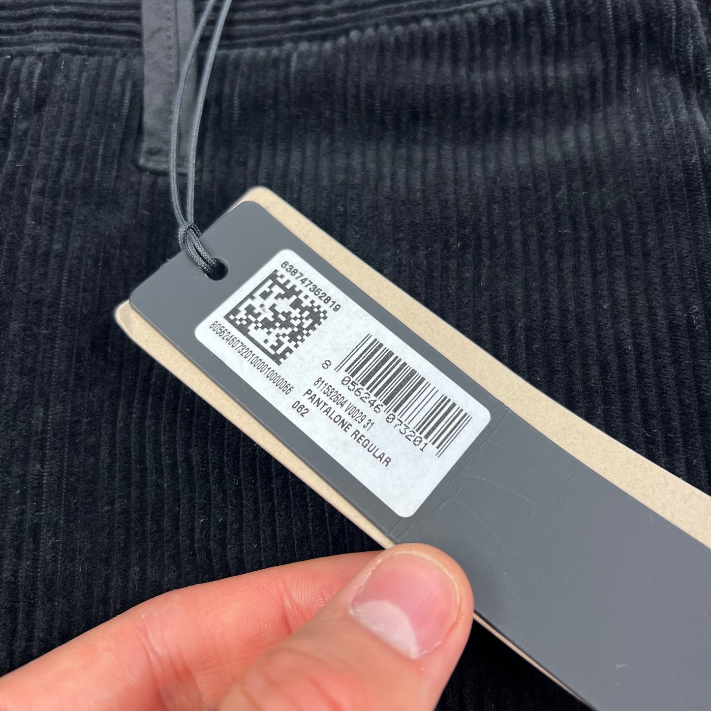 Stone Island Black Corduroy Cargo Trousers W31-32” BNWT