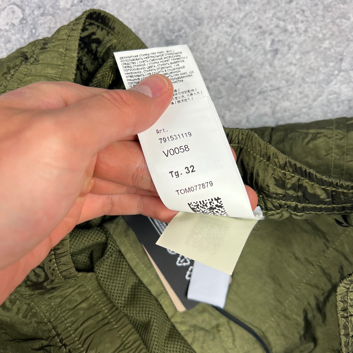Stone Island Green Nylon Metal Cargo Trousers W32” BNWT