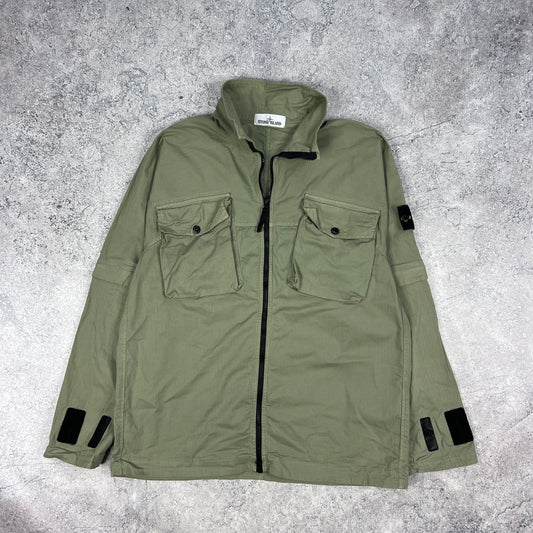 Stone Island Green Overshirt Medium 22”