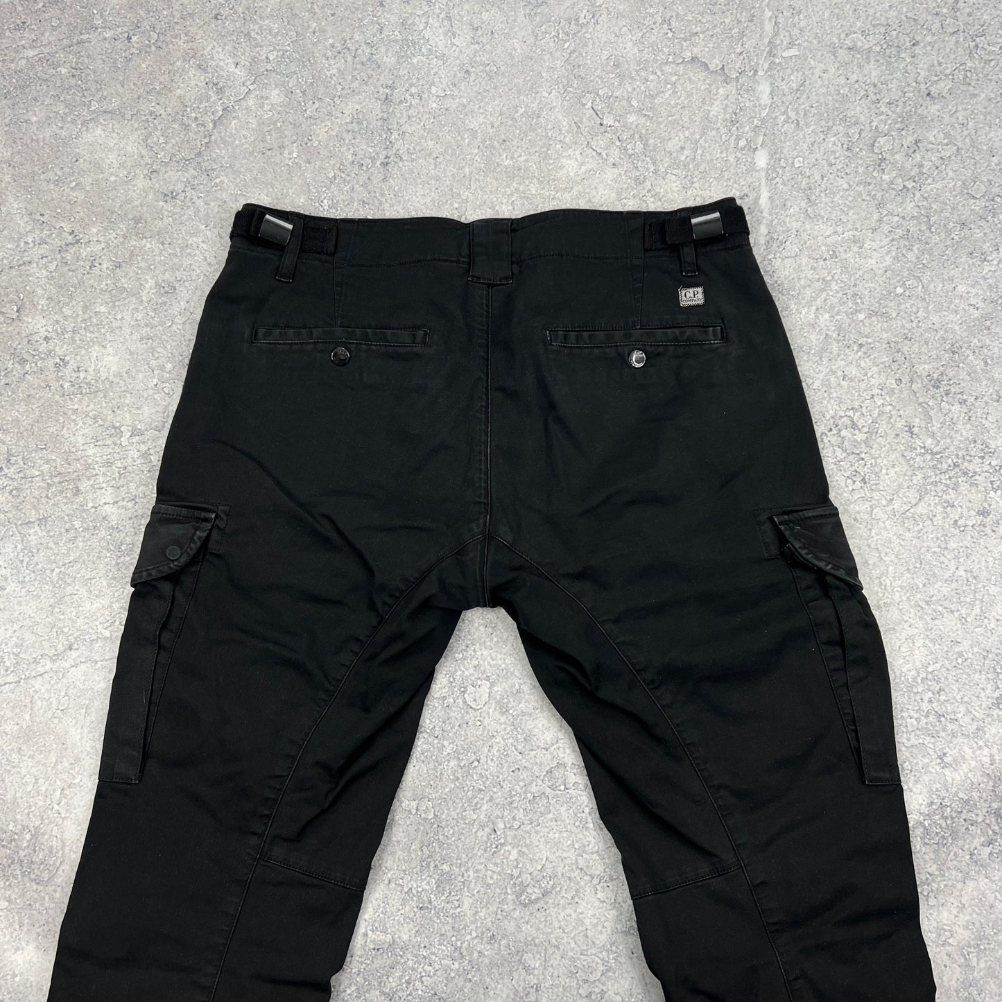 CP Company Black Lens Cargo Trousers Size 46- W30”
