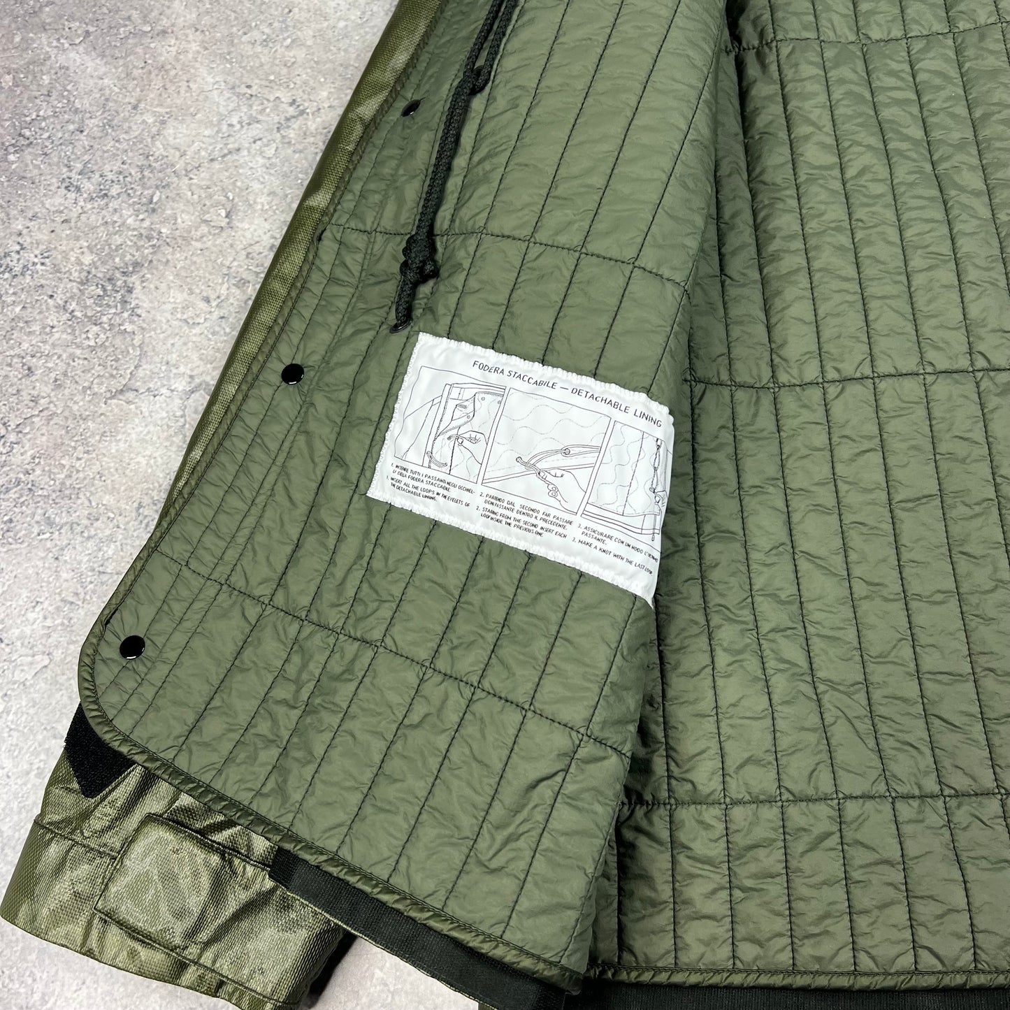 Stone Island Green Glass Cover TC Jacket Large 23.75”