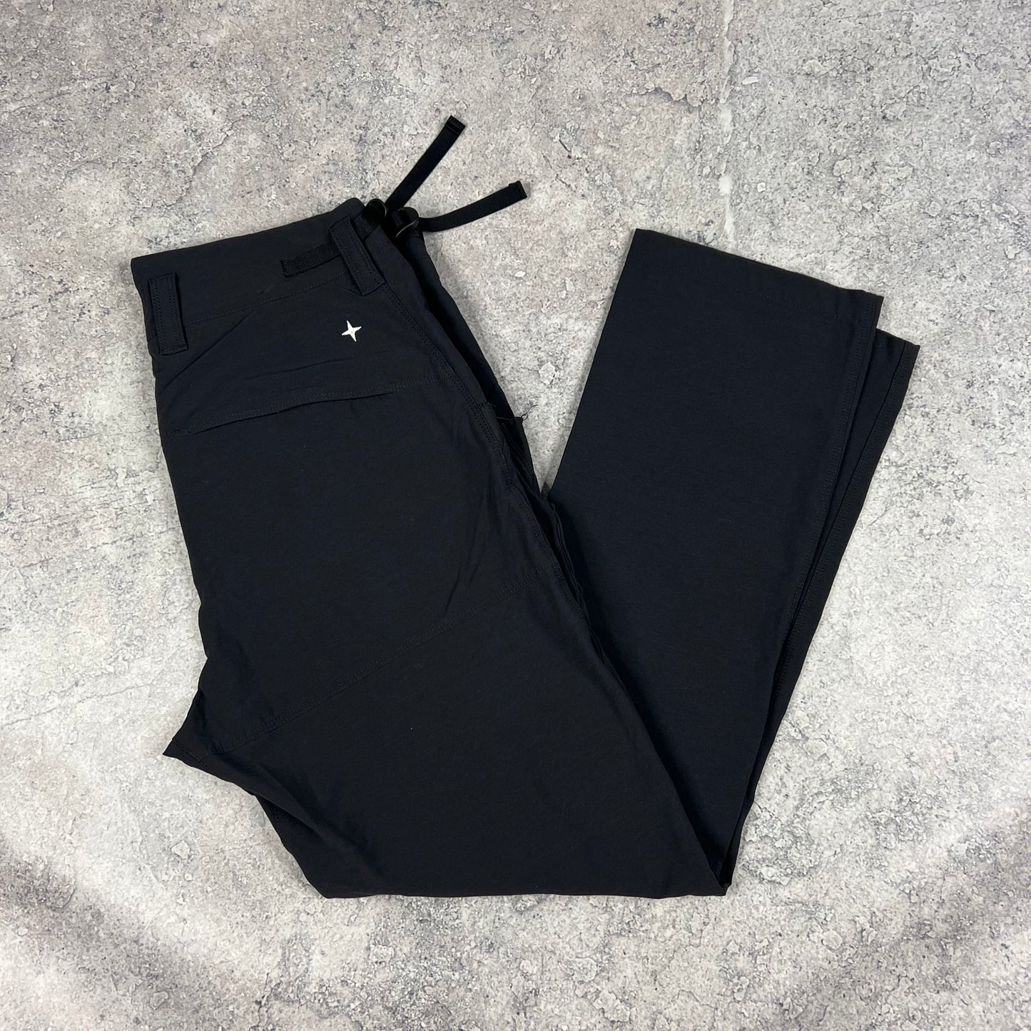Stone Island Black Stellina Shell Cargo Trousers W34-36”