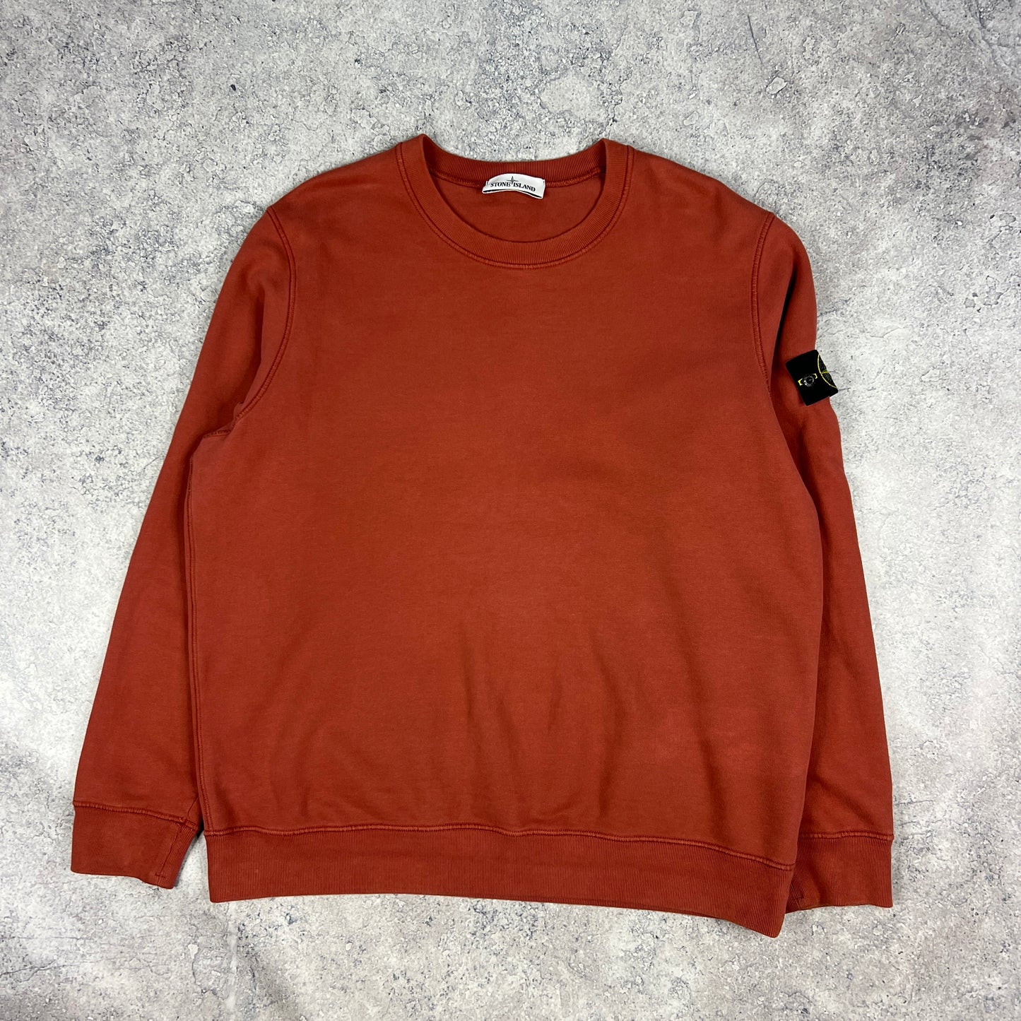 Stone Island Brick Red Sweatshirt XXL 26.5”