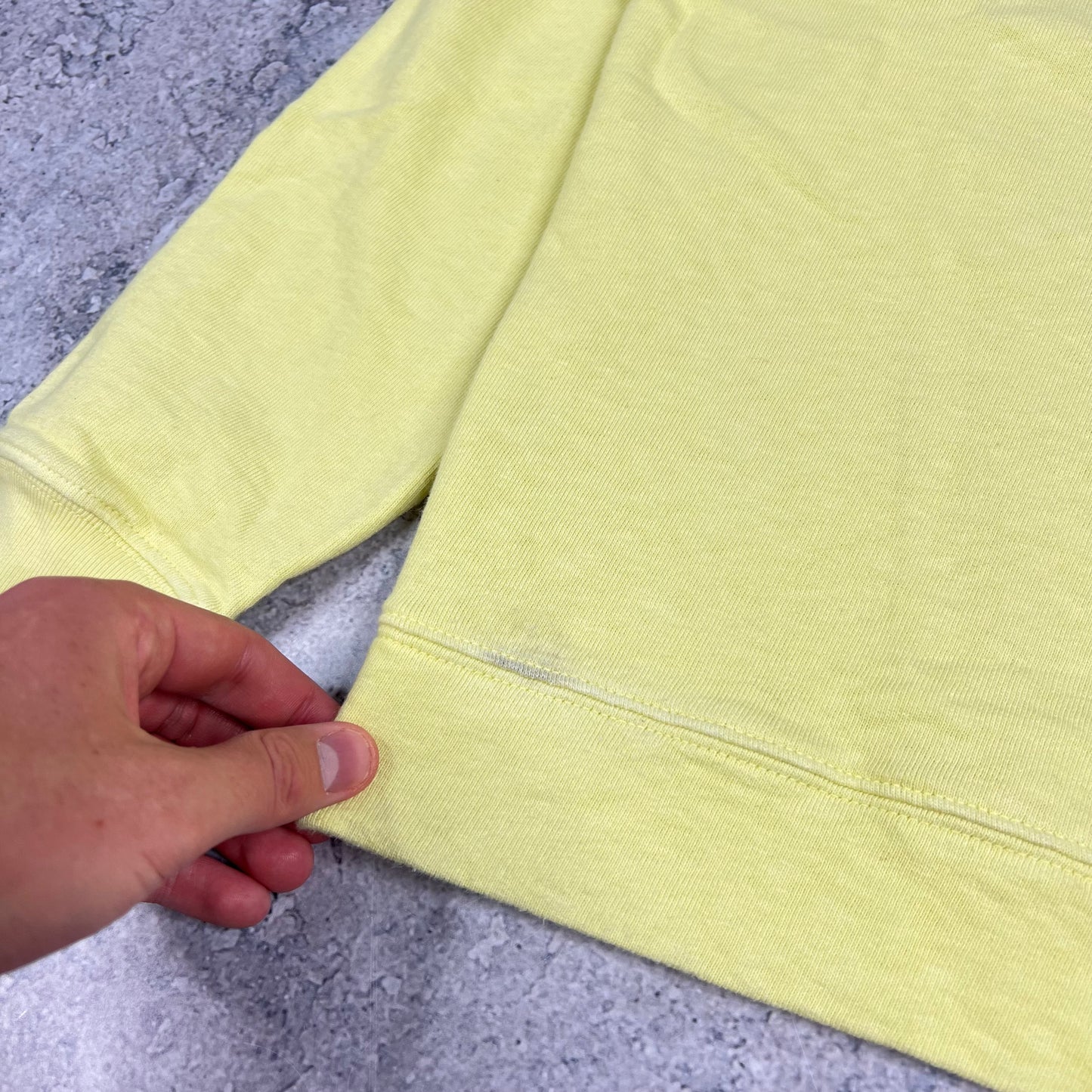 Stone Island Yellow Sweatshirt Medium 20.5”