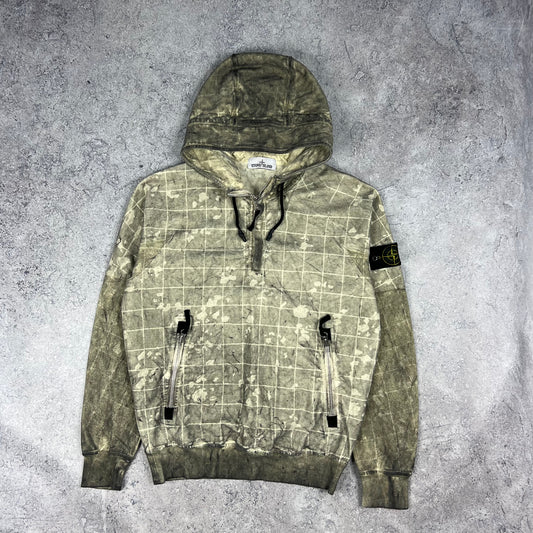 Stone Island Dust Ghillie HZ Hoodie Small 21.25”