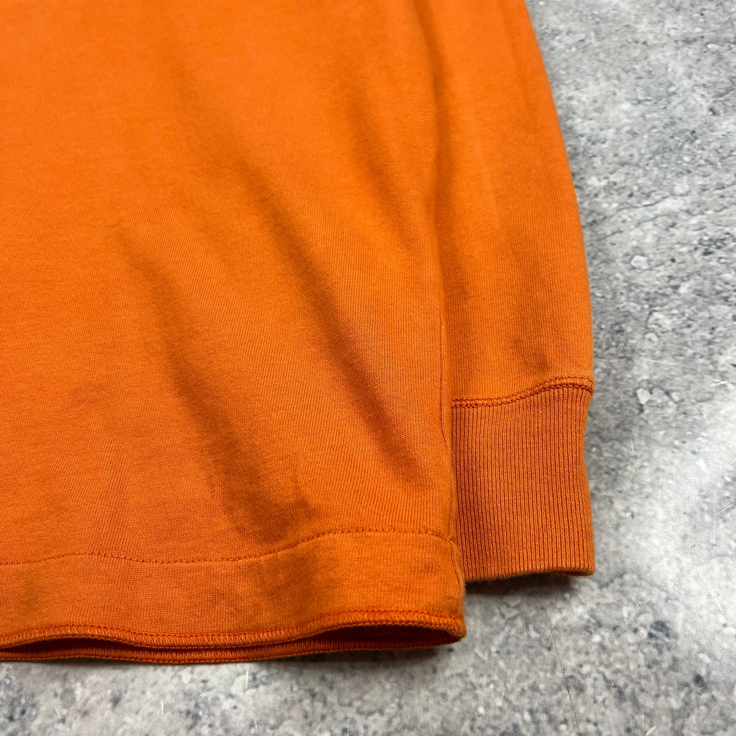 Stone Island Orange Lightweight Sweatshirt Medium 21.75”