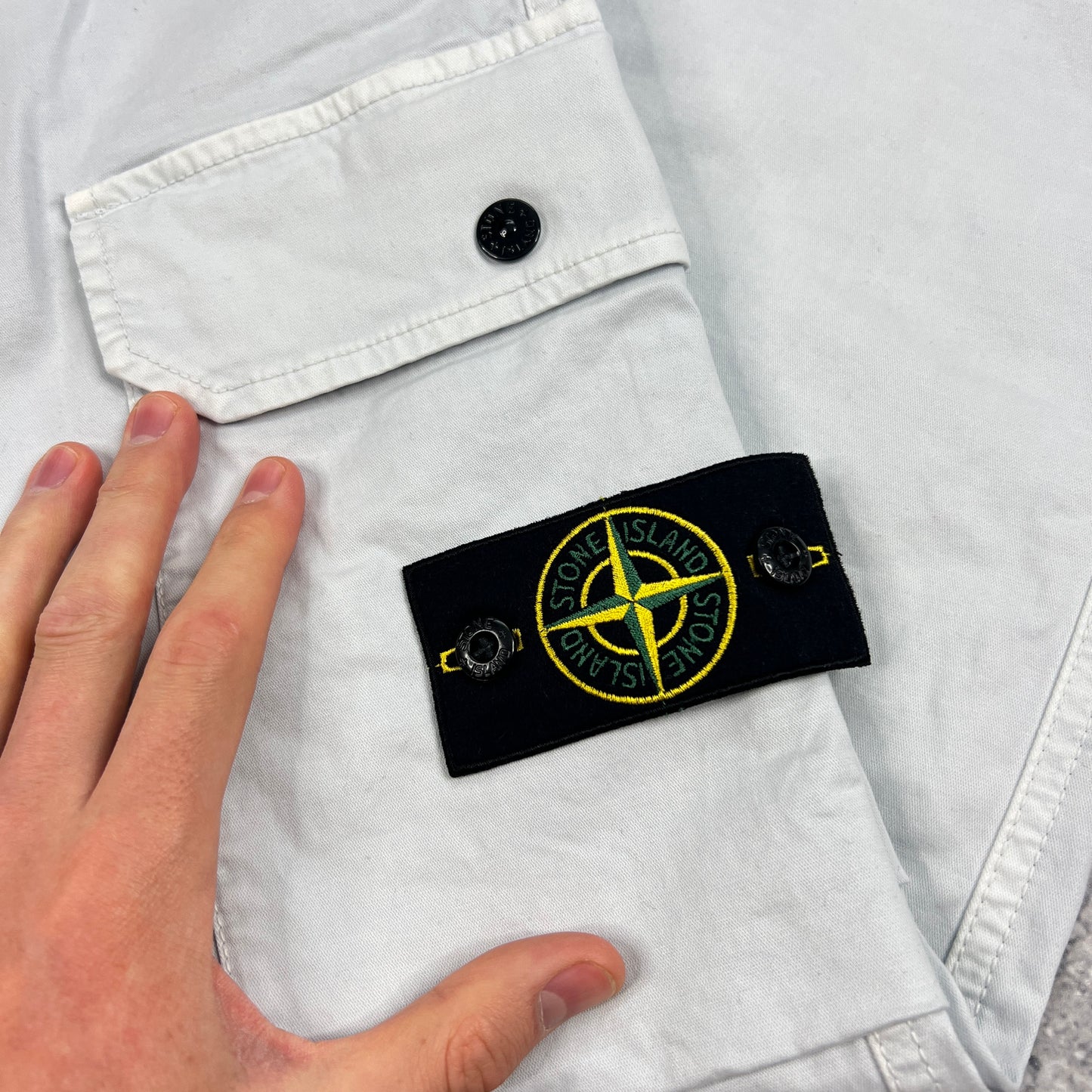 Stone Island Ice Blue Cargo Trousers W33-34” BNWT