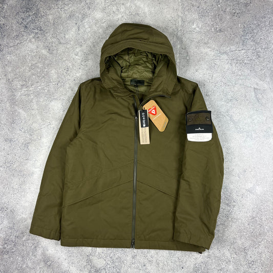 Stone Island Khaki Ghost O-Ventile Primaloft Jacket Large 24” BNWT