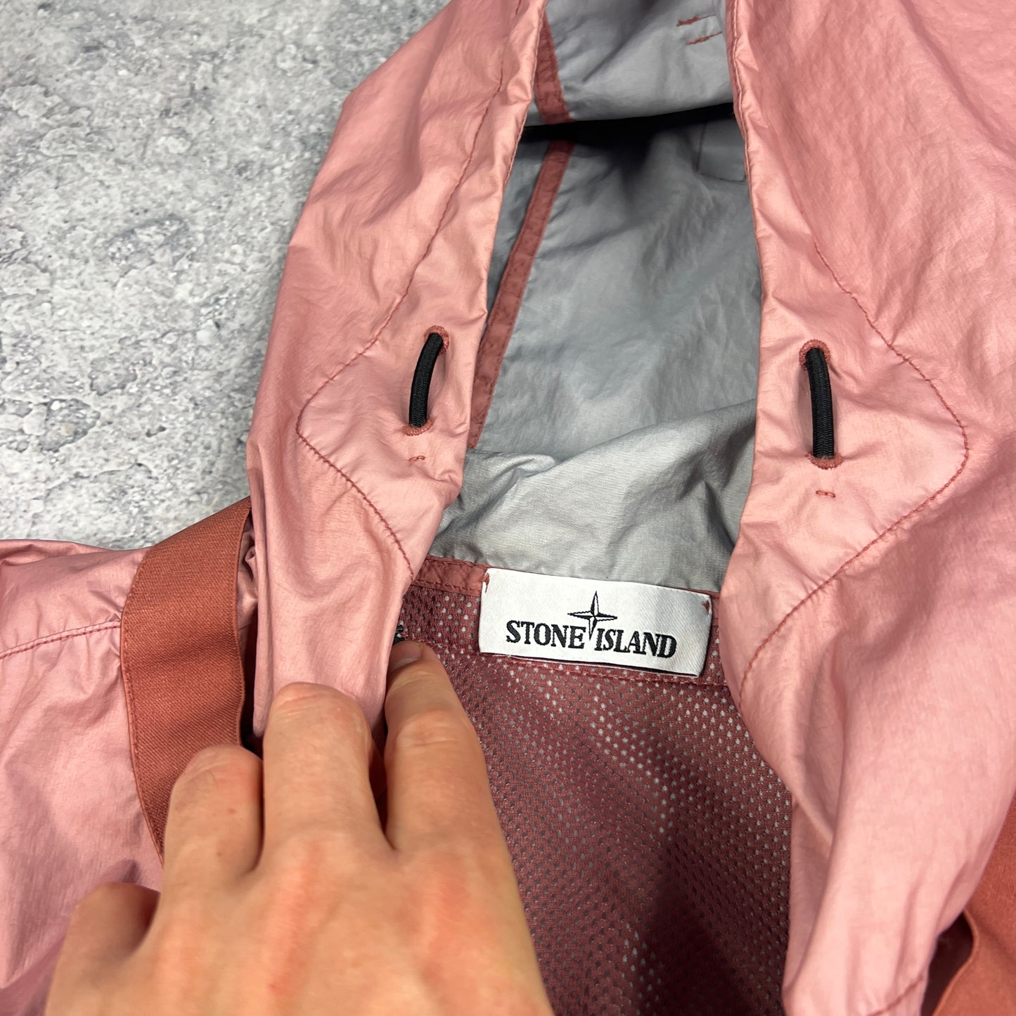Stone Island Pink Membrana Jacket Large 23.25”