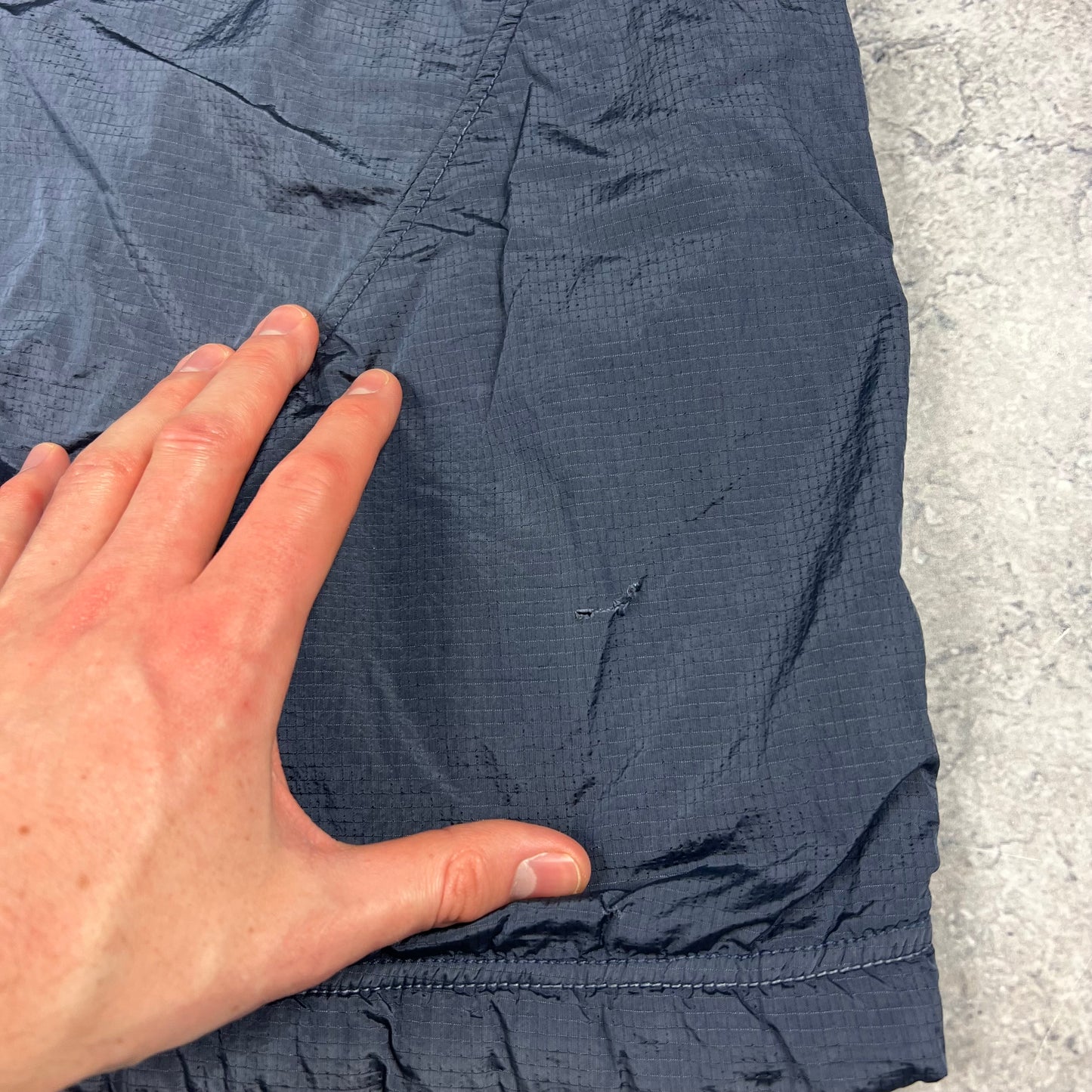 Stone Island Blue Nylon Metal Ripstop Shorts Medium 30-32”