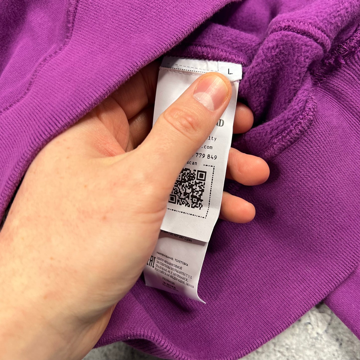 Stone Island Magenta Pullover Hoodie Large 22.75”