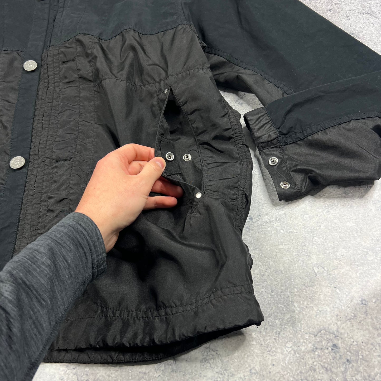 Stone Island Polyester Tela David Light Jacket Large 22.5”