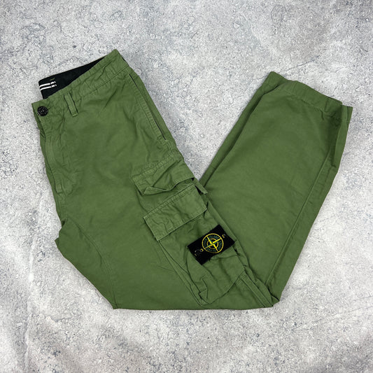 Stone Island Khaki Cargo Trousers W31”
