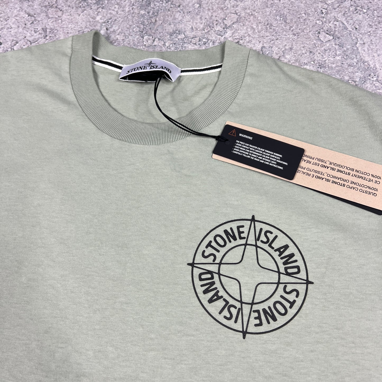 Stone Island Green/Black Compass T-Shirt BNWT