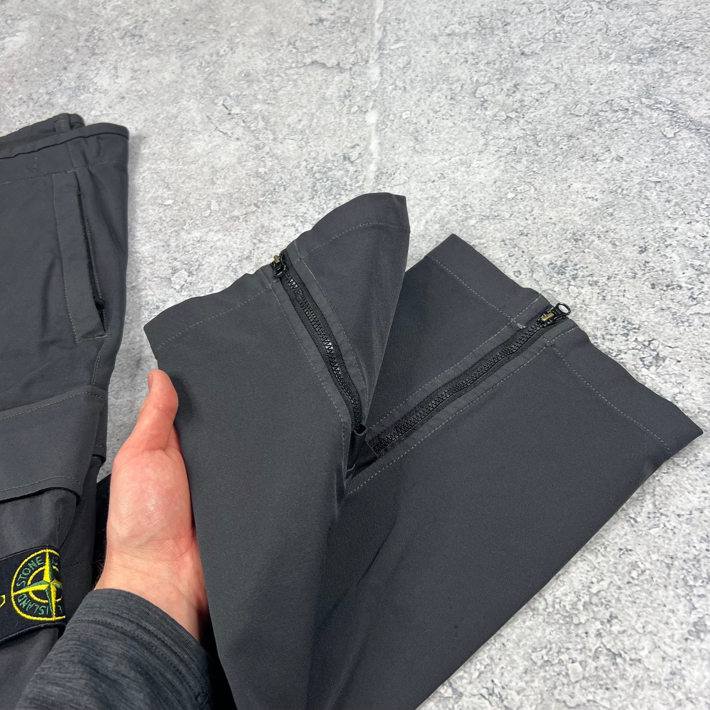 Stone Island Dark Grey Multipocket Cargos W31-32”