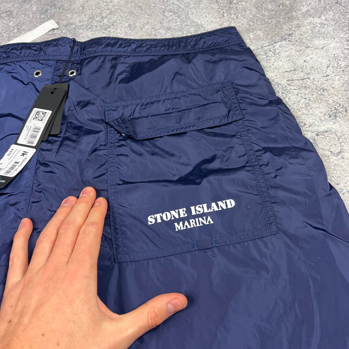 Stone Island Navy Marina Nylon Swimshorts XXL 38-40” BNWT