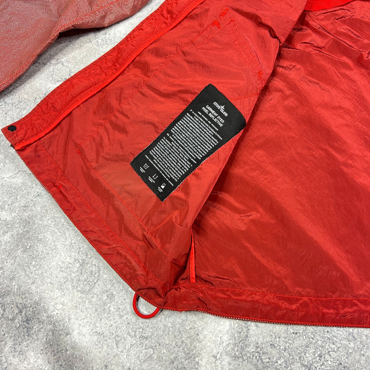 Stone Island Red Pixel Reflective Bomber Jacket XXL 25”