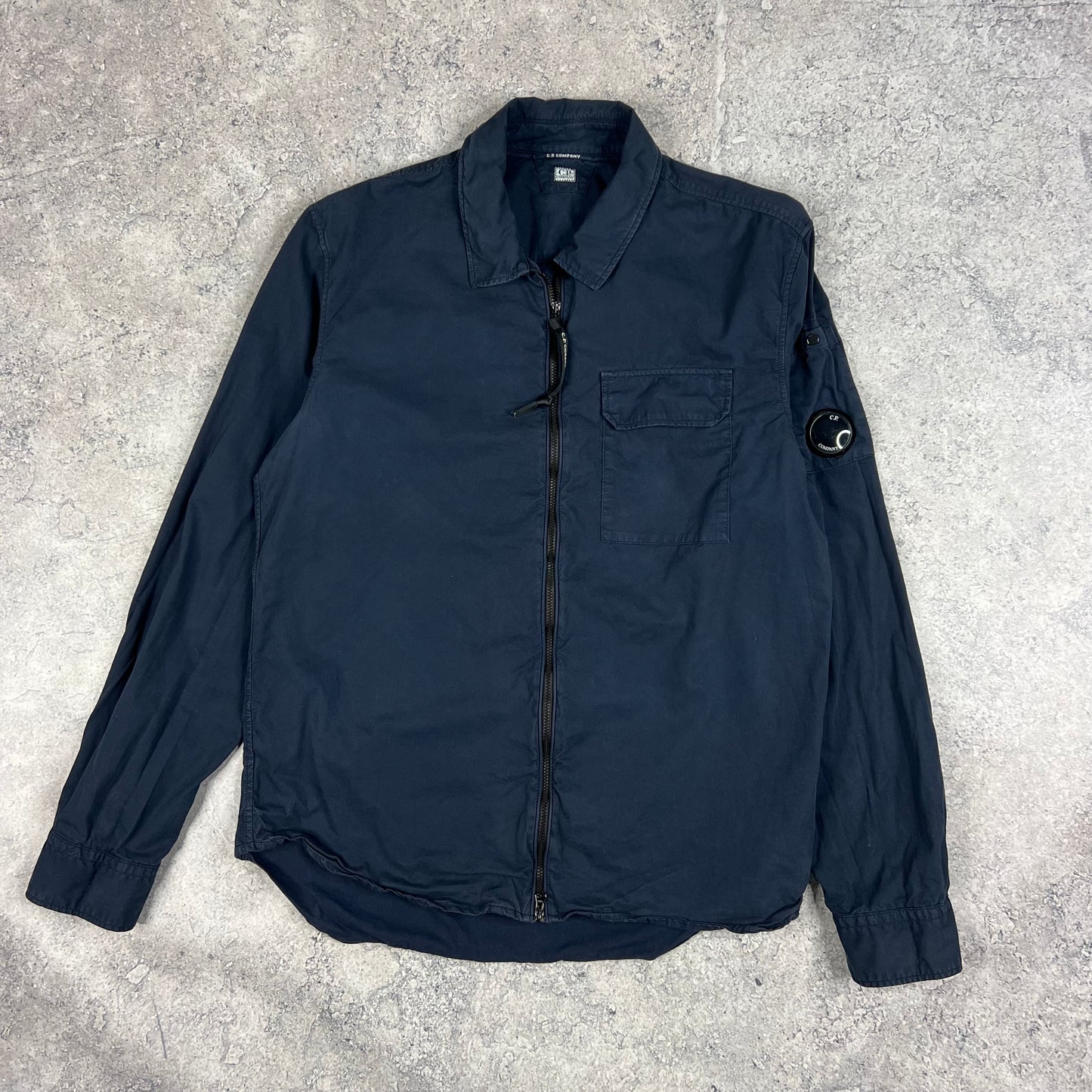CP Navy Cotton Lens Overshirt Large 22”