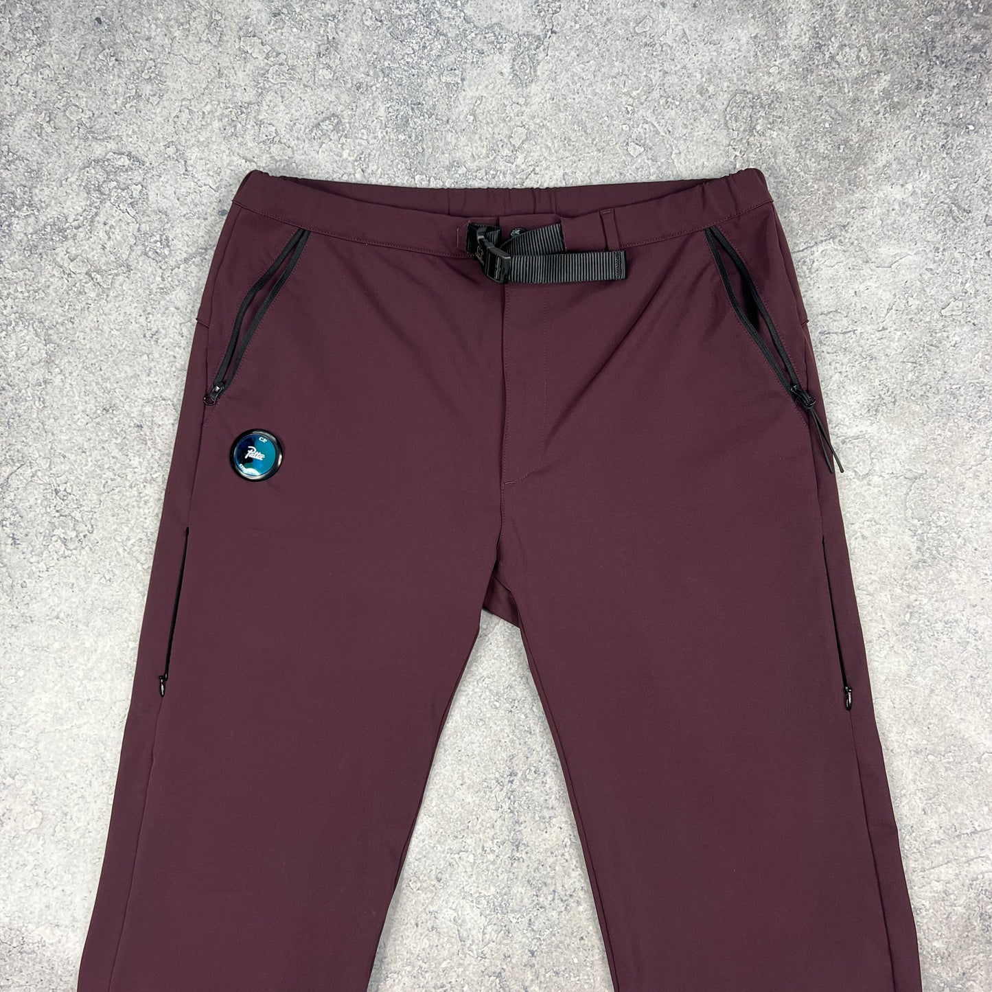 CP Company x Patta Burgundy Shell Trousers Large W34”