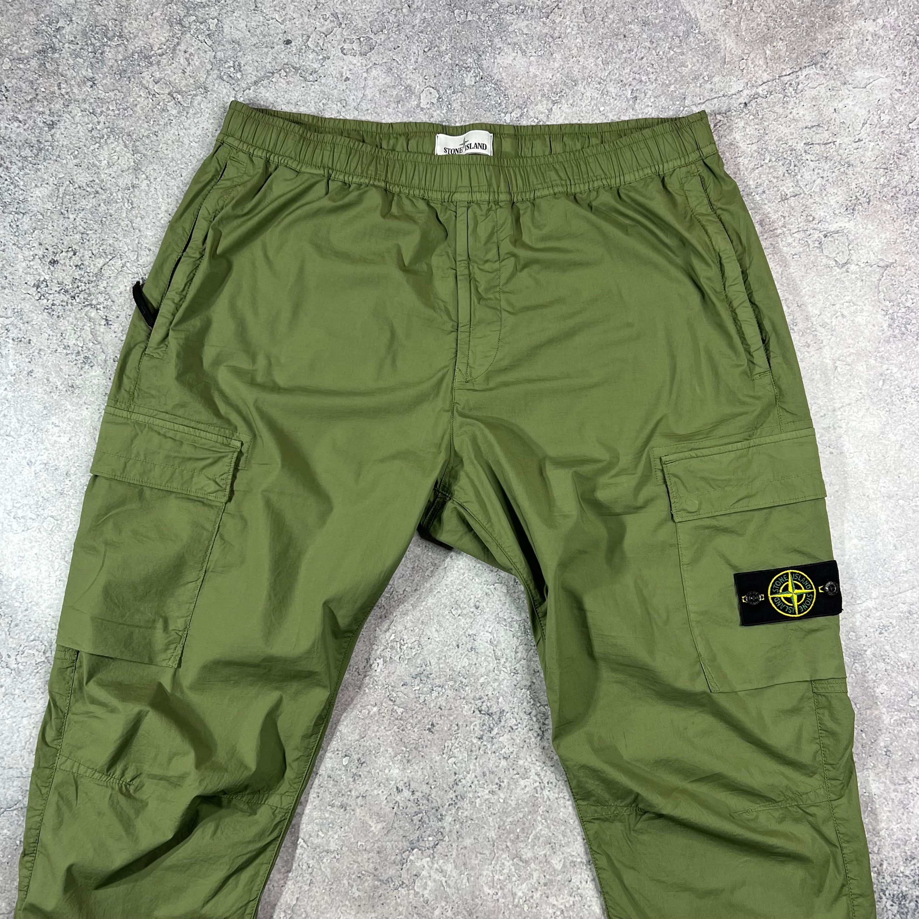 Stone island cuffed sales cargo pants