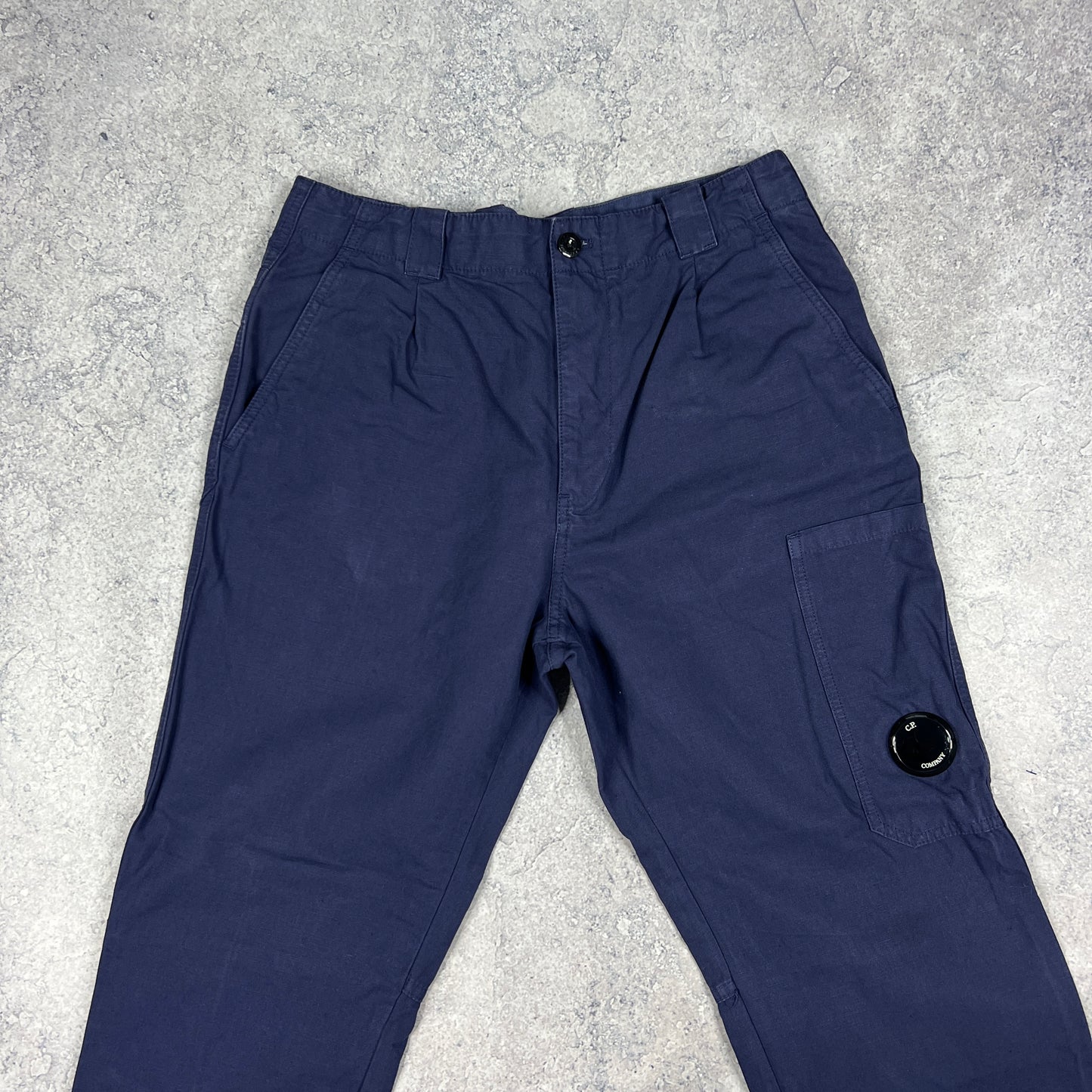 CP Company Blue Lens Cargo Trousers W30”