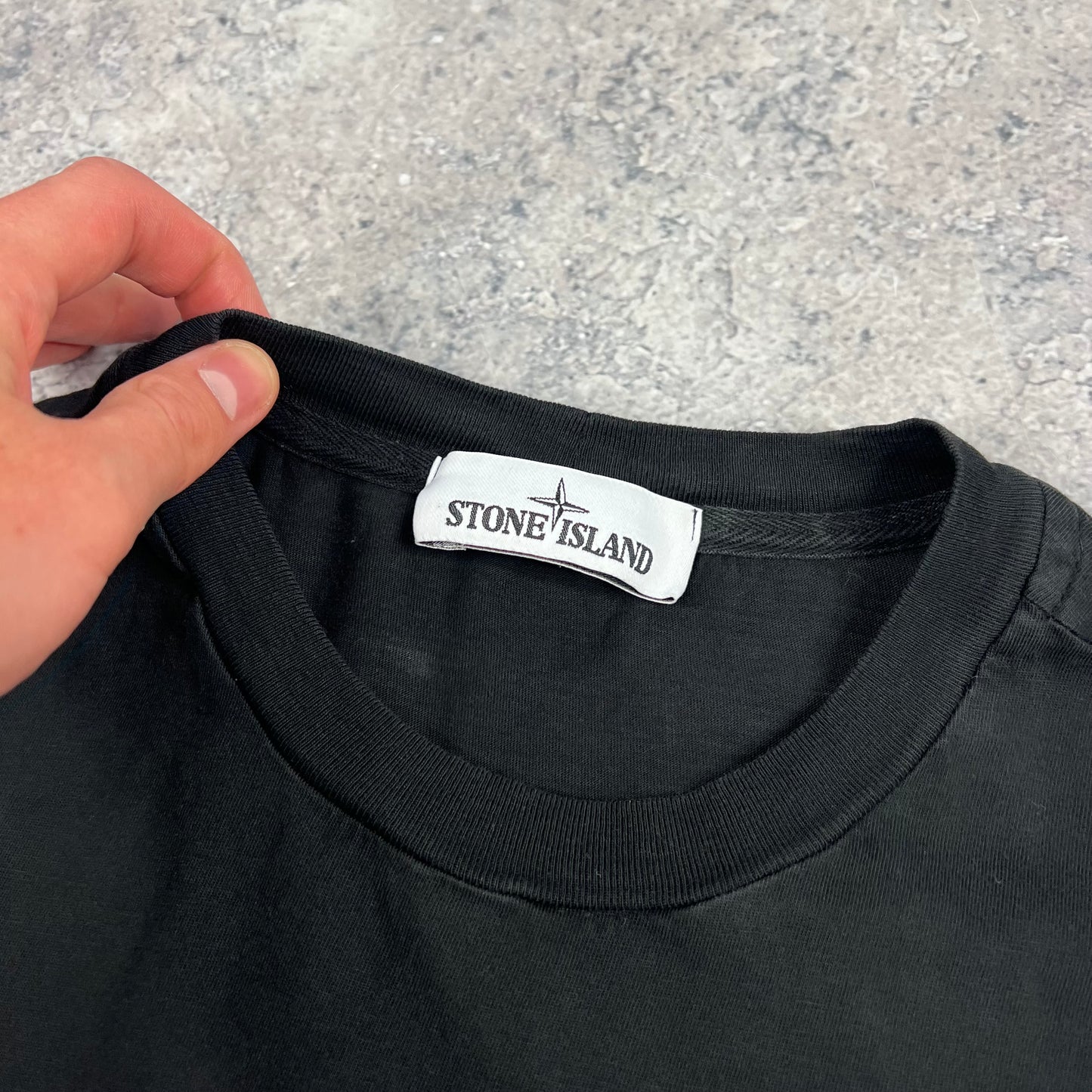 Stone Island Black Patch T-Shirt Large (Fits M) 20.25”