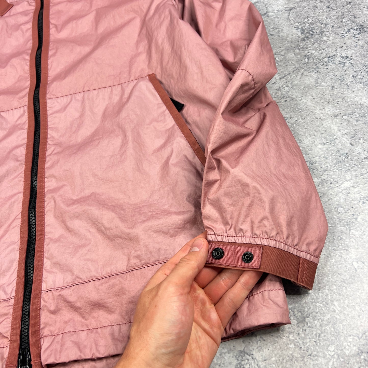 Stone Island Pink Membrana Jacket Large 23.25”