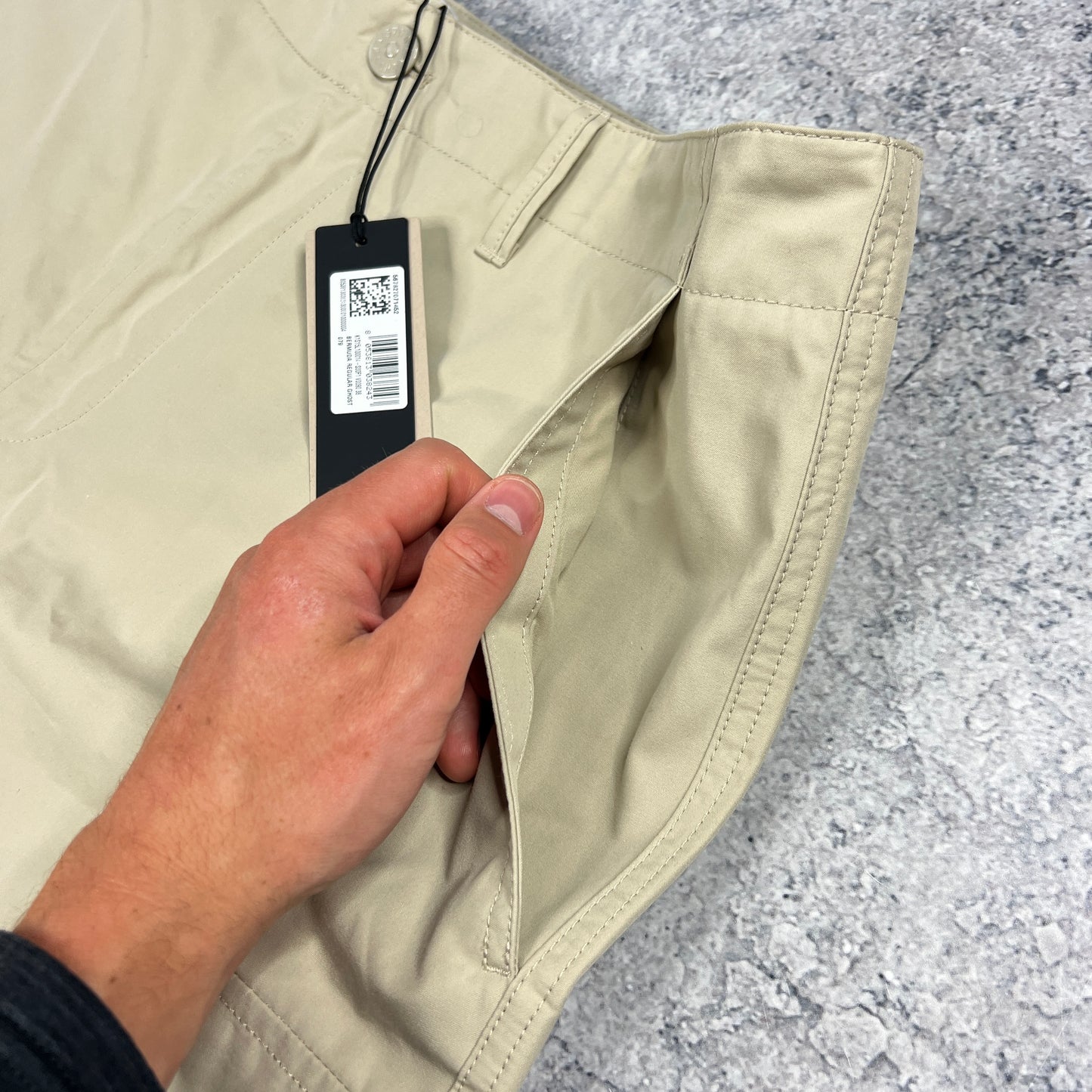 Stone Island Ghost Beige Ventile Cargo Shorts W38” BNWT