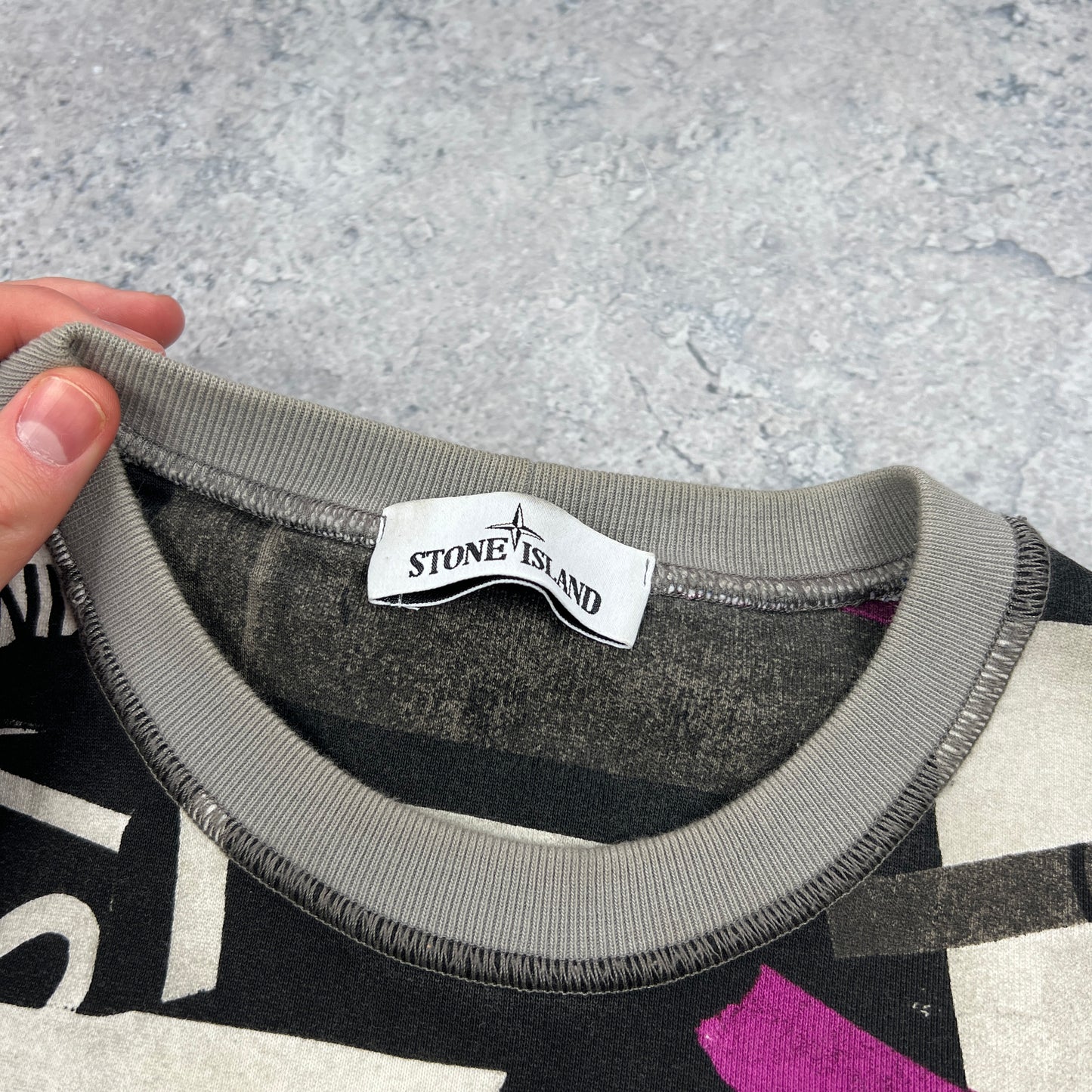 Stone Island Multi Logo Sweatshirt Large 23.5”