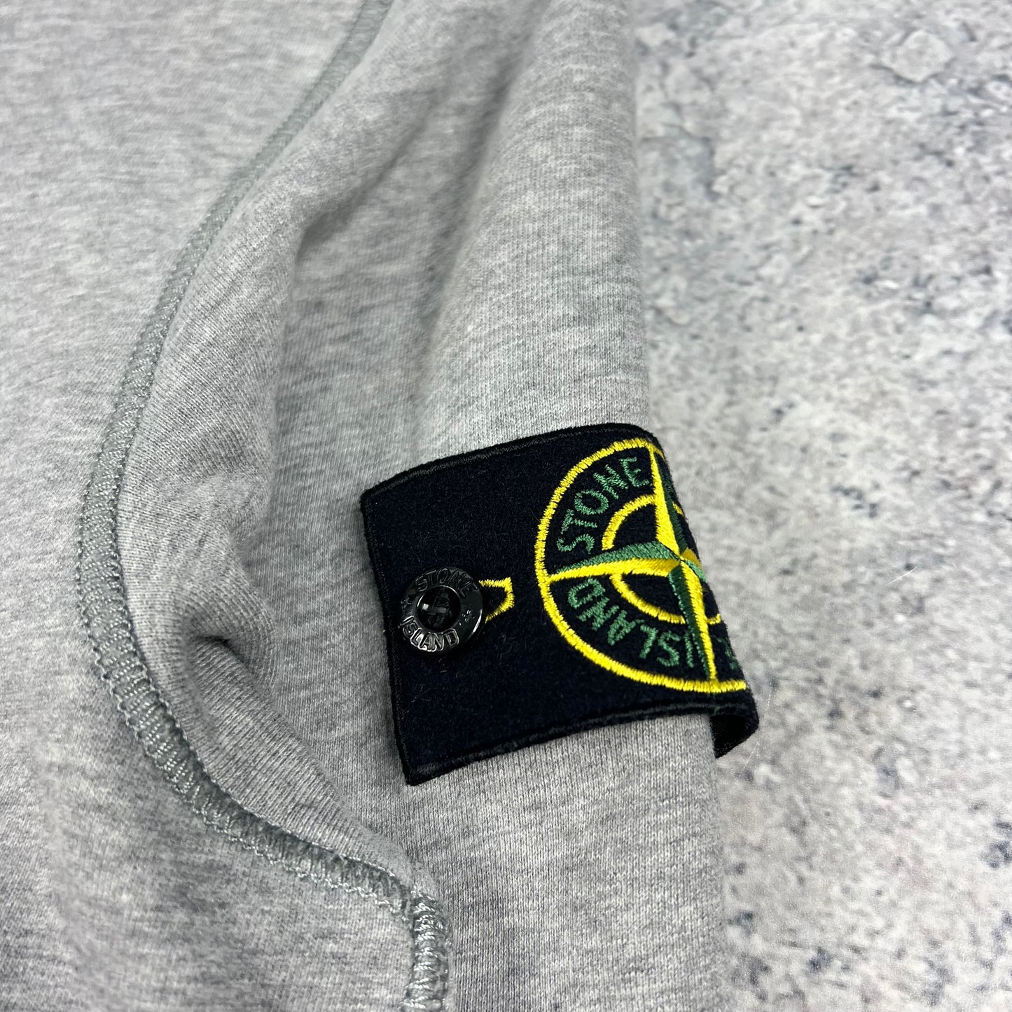Stone Island Grey Pullover Hoodie Large 22.75”