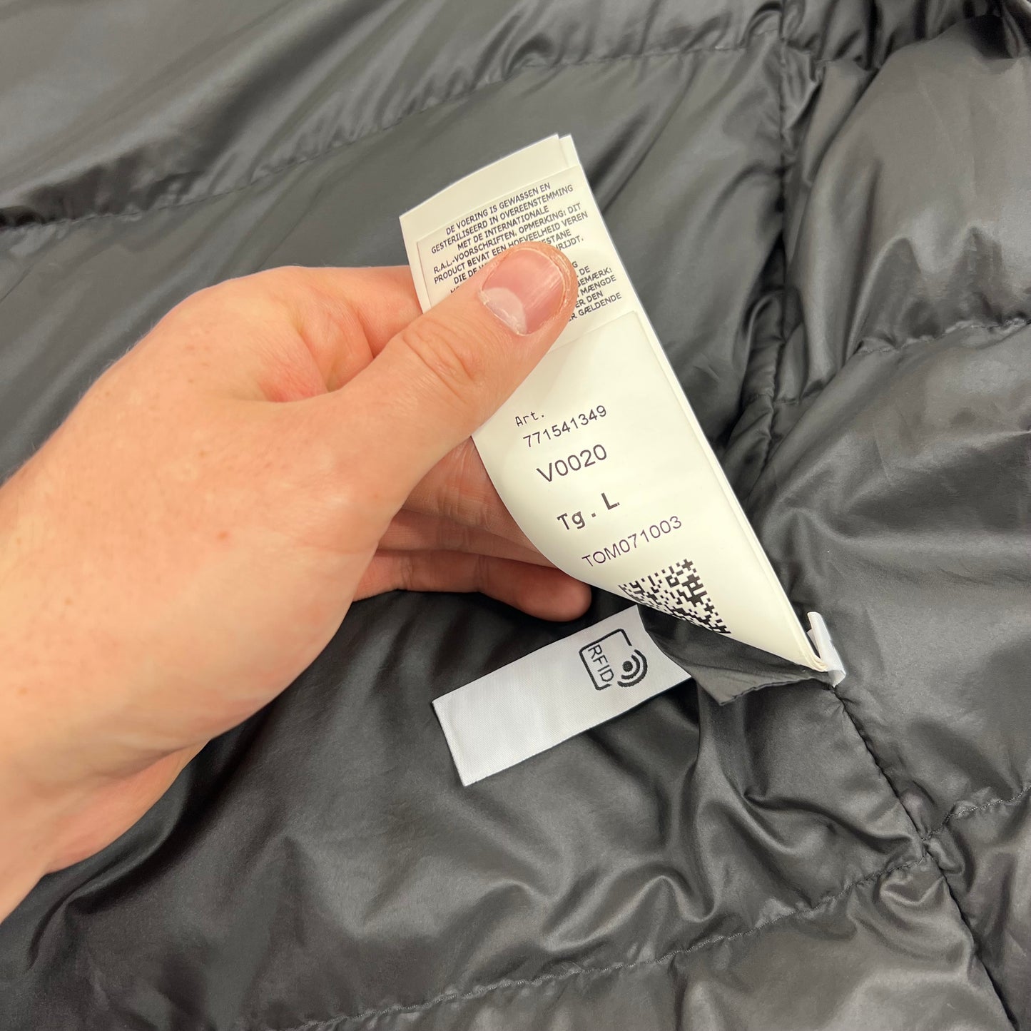 Stone Island Navy David Down TC Jacket Large 24”