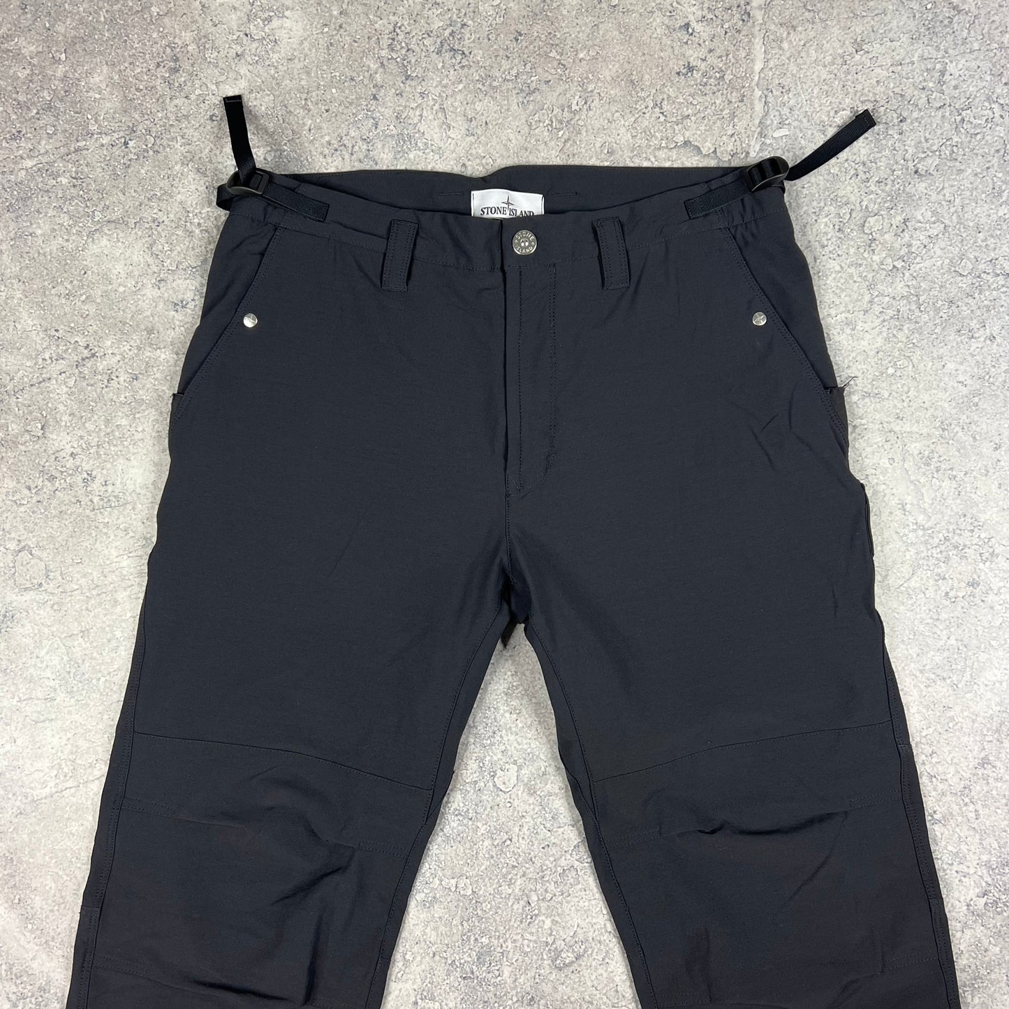 Stone Island Black Stellina Shell Cargo Trousers W34-36”