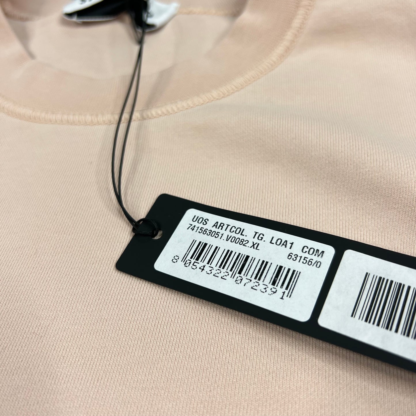 Stone Island Pale Pink Sweatshirt XL 23.5” BNWT